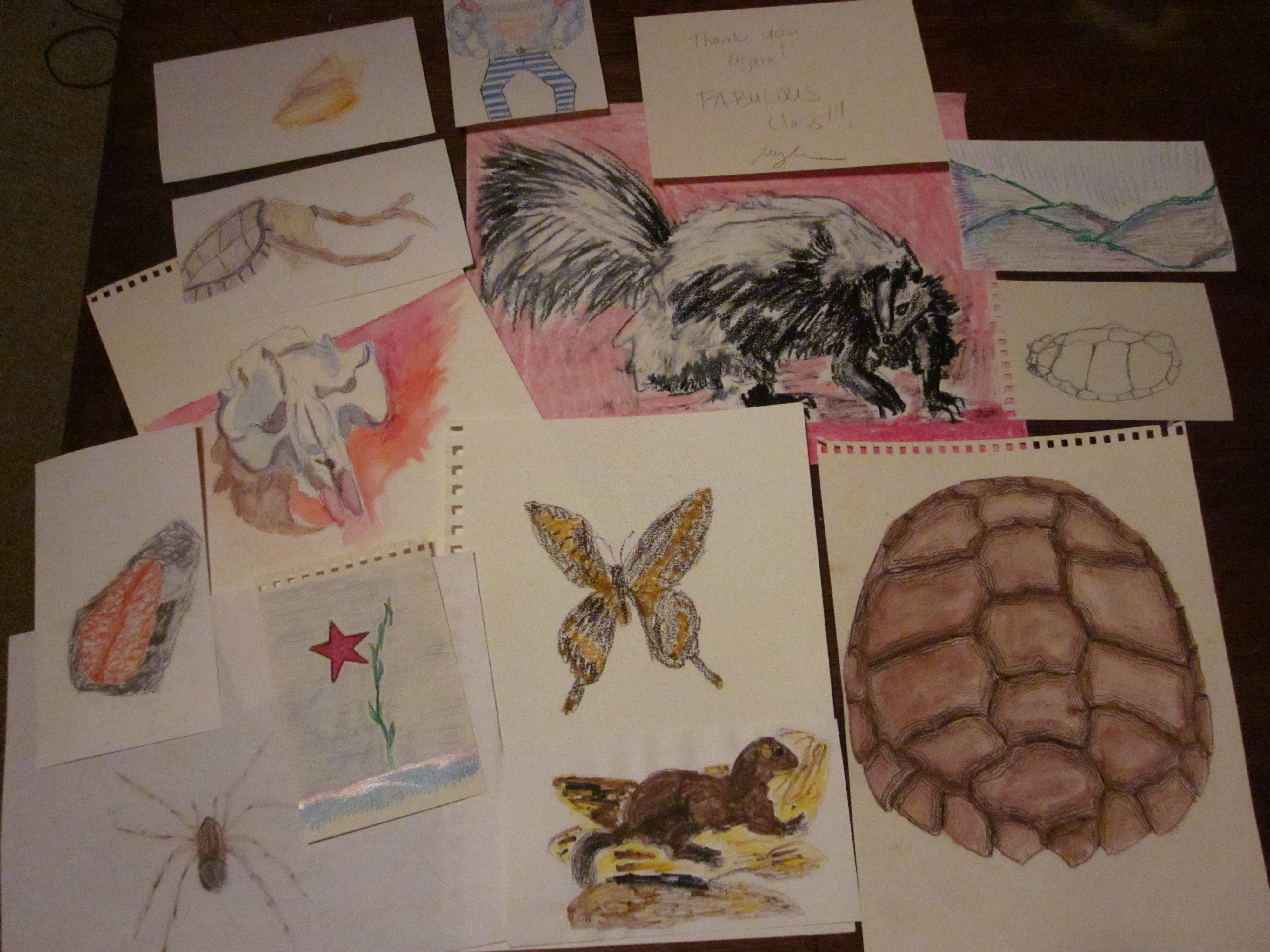 A collection of student art